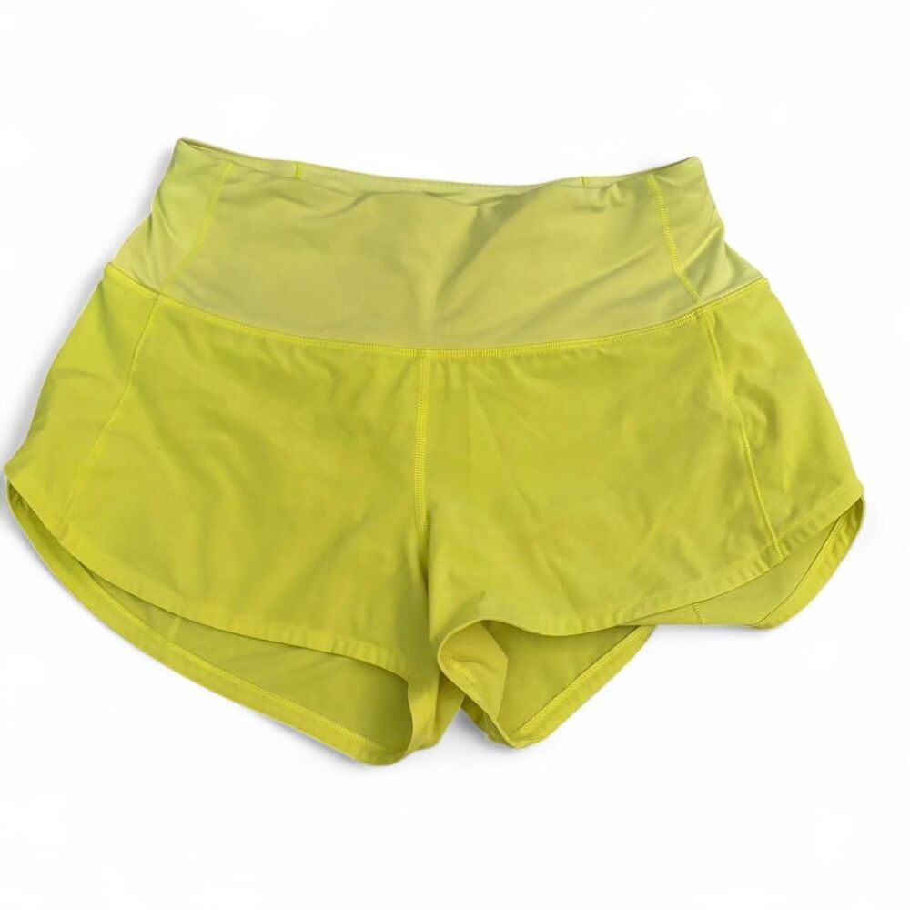 Lululemon Women's Yellow and Green Shorts